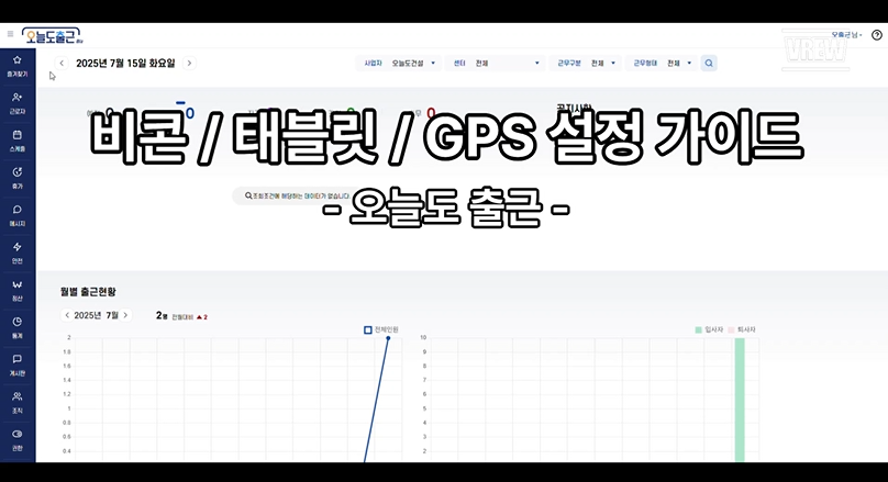비콘·태블릿·GPS 등록